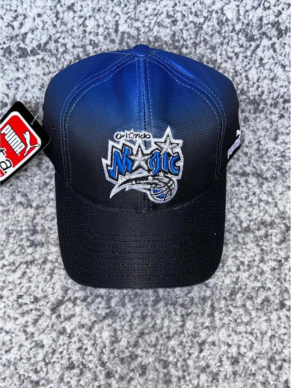 Orlando Magic Puma A.T.A. Adjustable Hat Cap Black Blue NBA New w Tags Vintage